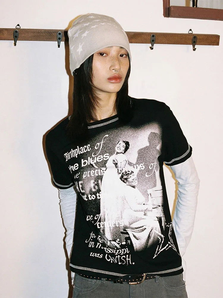 Winter Wish Graphic Beanie — dettaglio del tessuto