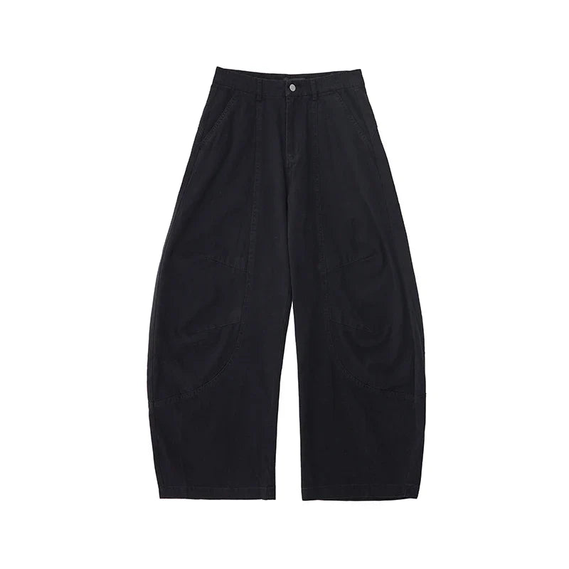 Womens Baggy Curved Barrel Jeans — vista frontale