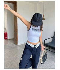 Womens Cargo Trousers — dettaglio del tessuto