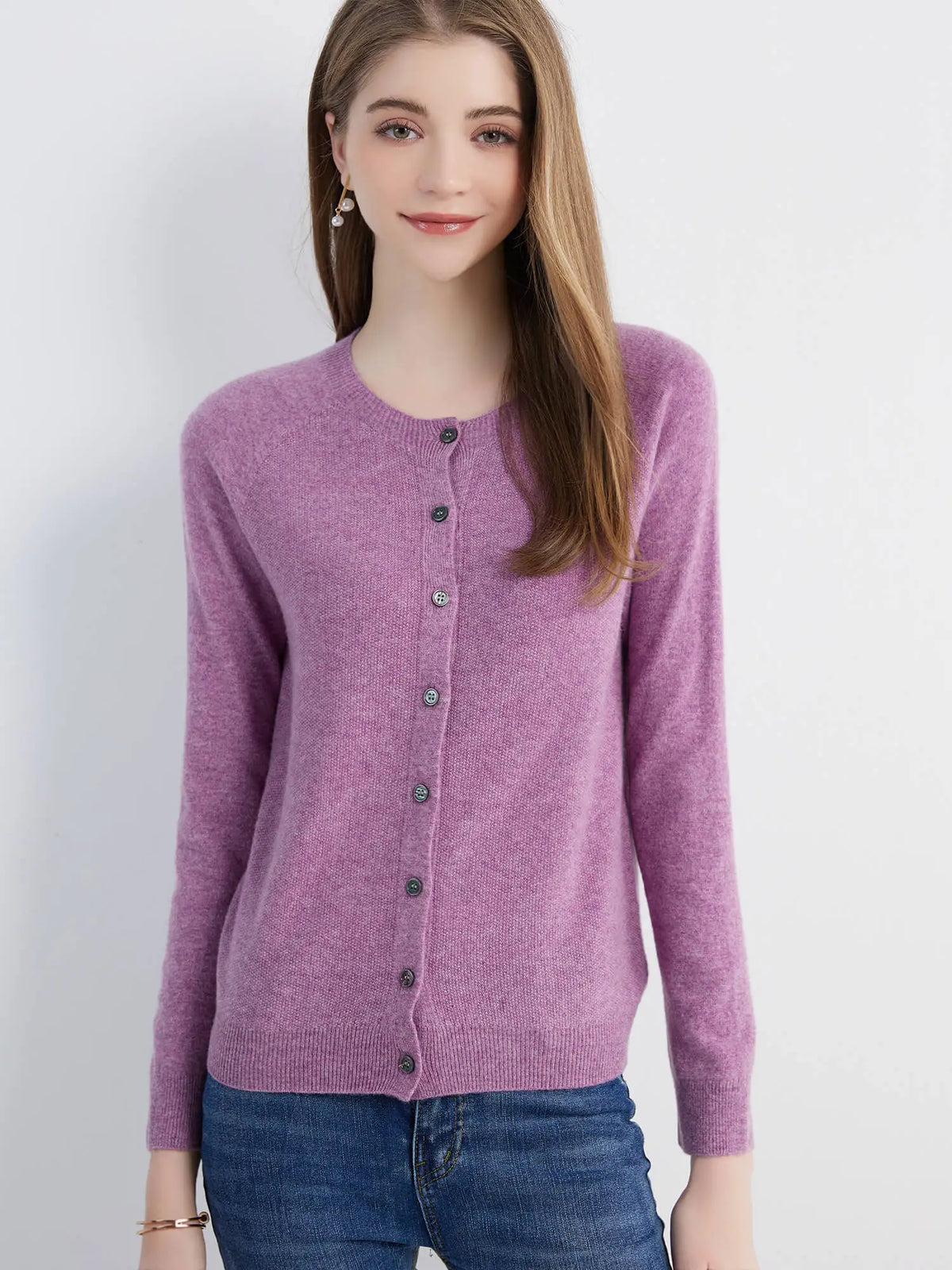 Womens Essentials Knit Cardigan Sweater — vista frontale