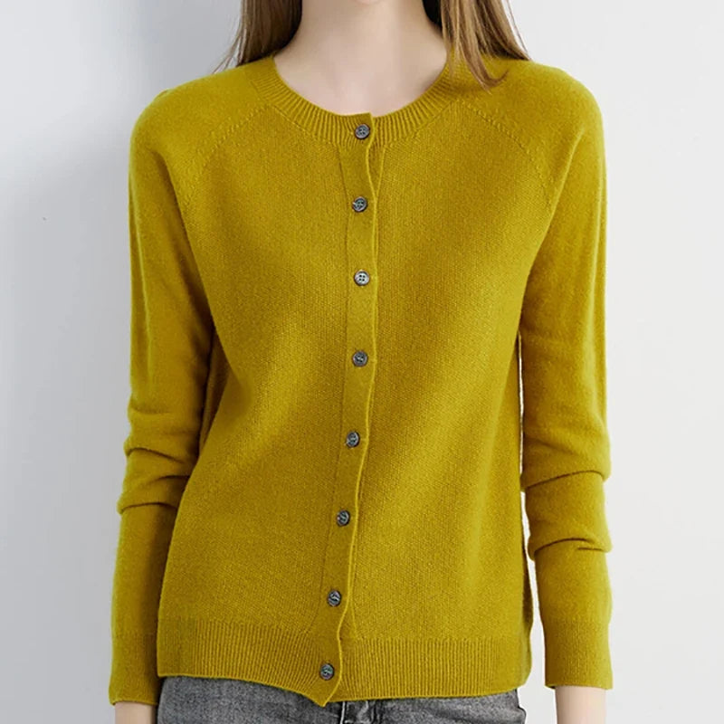 Womens Essentials Knit Cardigan Sweater — vista posteriore