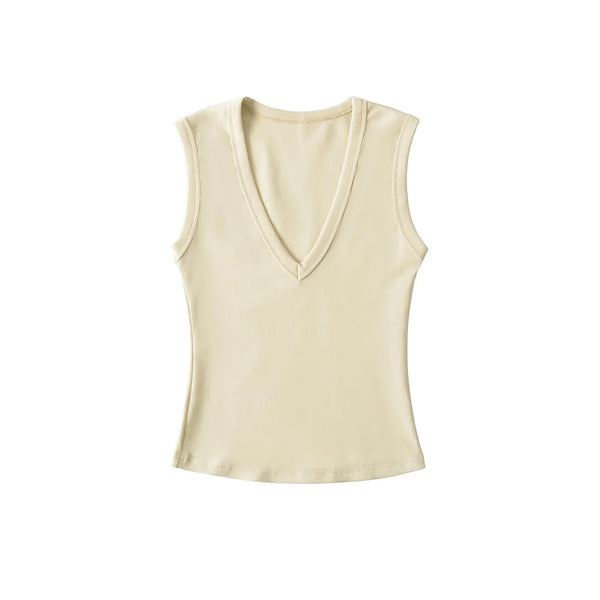 Y2K Womens Essentials Low Cut Crop Top