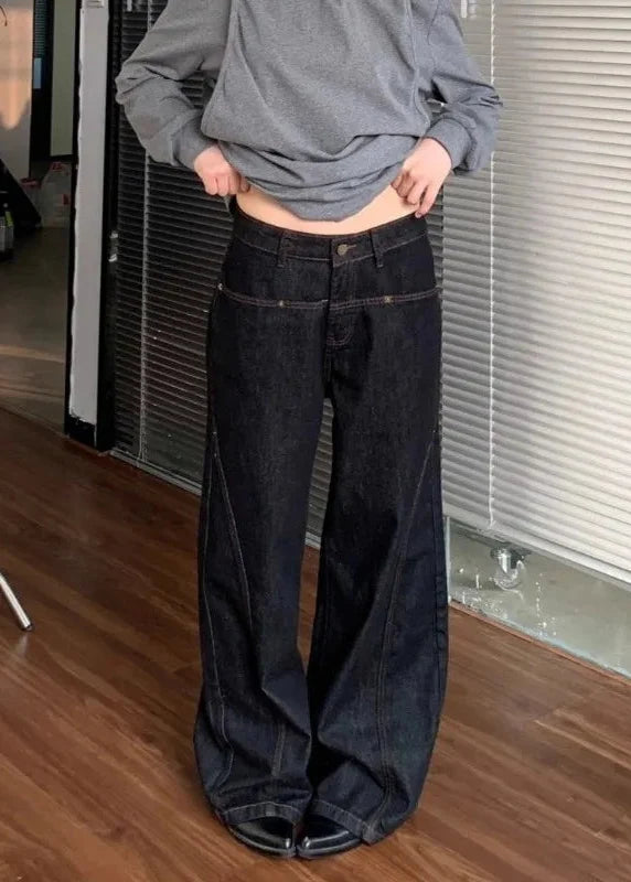 Womens High Waist Baggy Denim Jeans — dettaglio