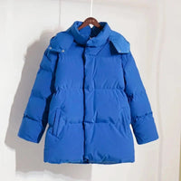 Womens Hooded Puffer Jacket Coat — dettaglio