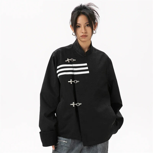 Y2K Womens Jet Clasp Blazer Jacket Coat