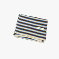 Womens Knitted Striped Scarf — vista posteriore