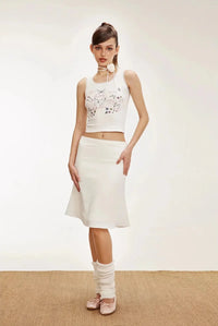 Womens Plaid Lettuce Edge Mesh Mini Skirt — in alternativa