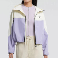 Womens Short Waterproof Windbreaker Jacket — dettaglio del tessuto