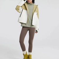 Womens Short Waterproof Windbreaker Jacket — vista posteriore