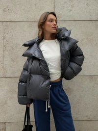 Womens Winter Warmer Hooded Puffer Jacket Coat — in alternativa