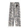 Y2K Zebra Striped Graphic Jeans
