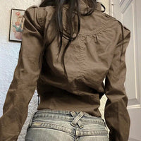 Zip Up Crop Jacket — dettaglio