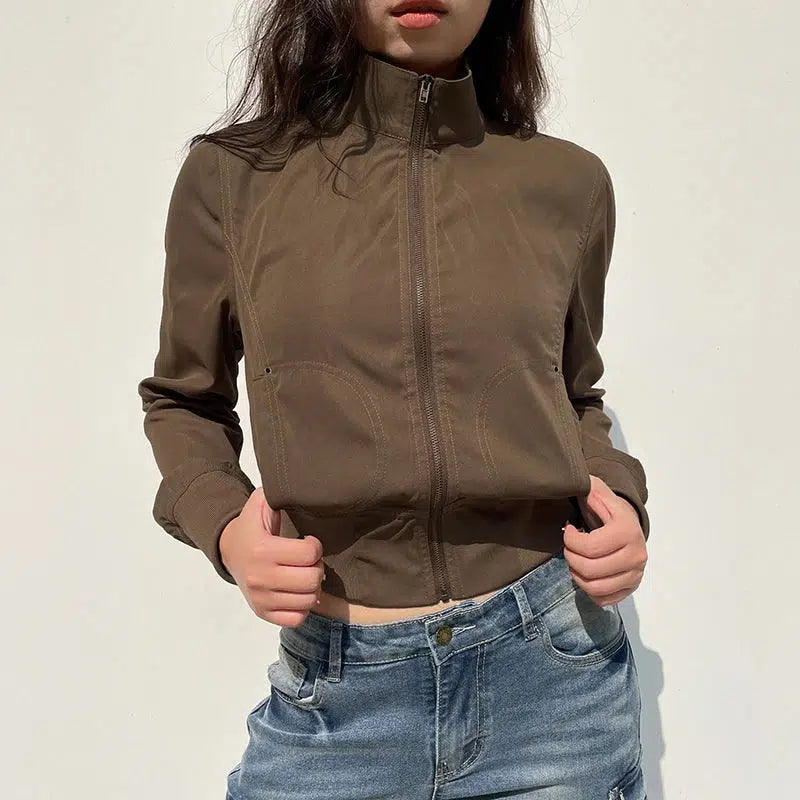 Zip Up Crop Jacket — in alternativa