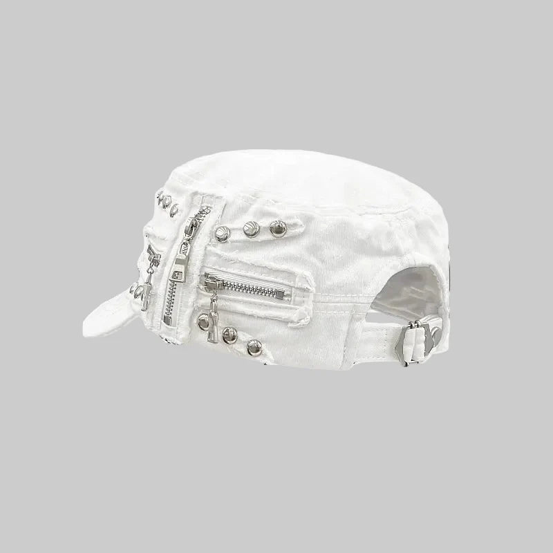 Zipper Flat Top Baseball Cap — in alternativa