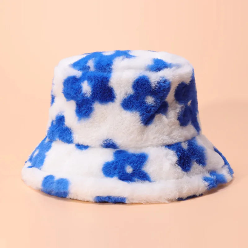 fluffy Cow Print Bucket Hat — dettaglio della stampa