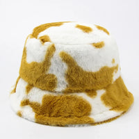 fluffy Cow Print Bucket Hat — dettaglio