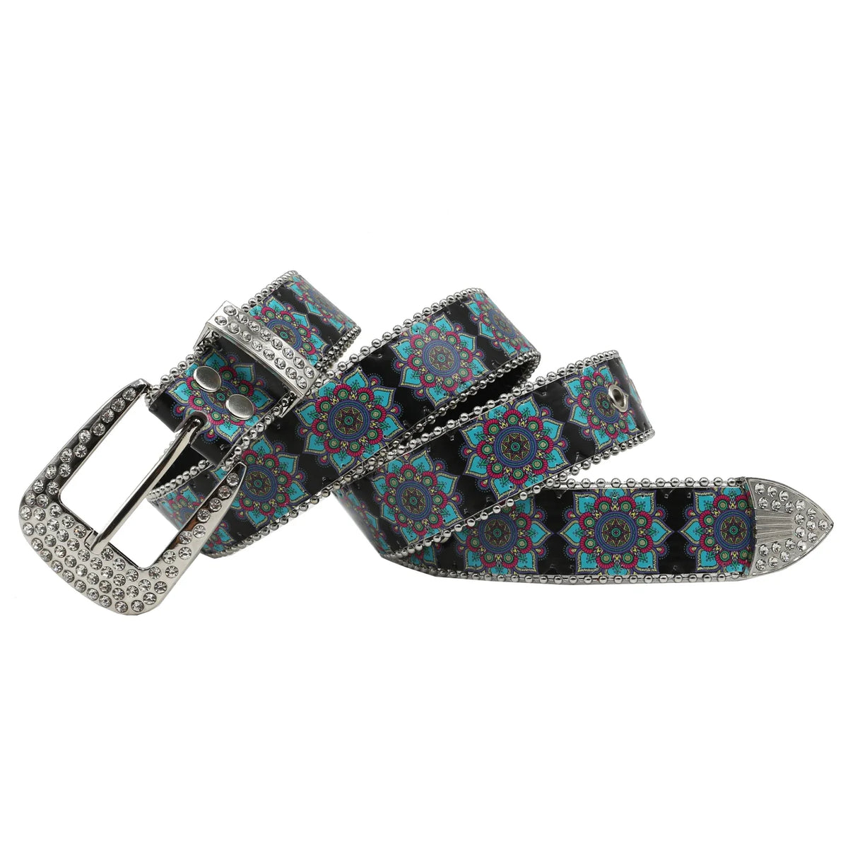 kaleidoscope Totem Rhinestone Belt — dettaglio