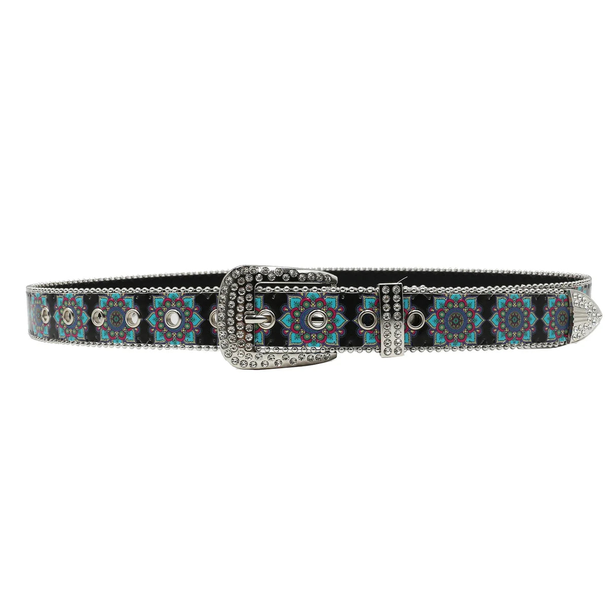kaleidoscope Totem Rhinestone Belt — in alternativa