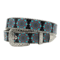 kaleidoscope Totem Rhinestone Belt — vista posteriore