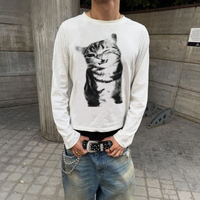 Meow Graphic Long Sleeve Top — vista posteriore