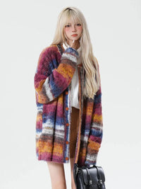 Colour Block Striped Cardigan Sweater — in alternativa