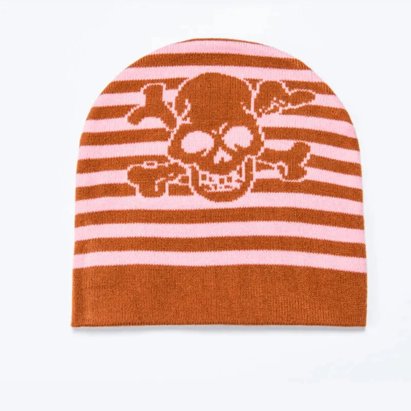 Striped Skull Beanie — dettaglio della stampa