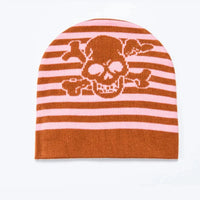 Striped Skull Beanie — dettaglio della stampa