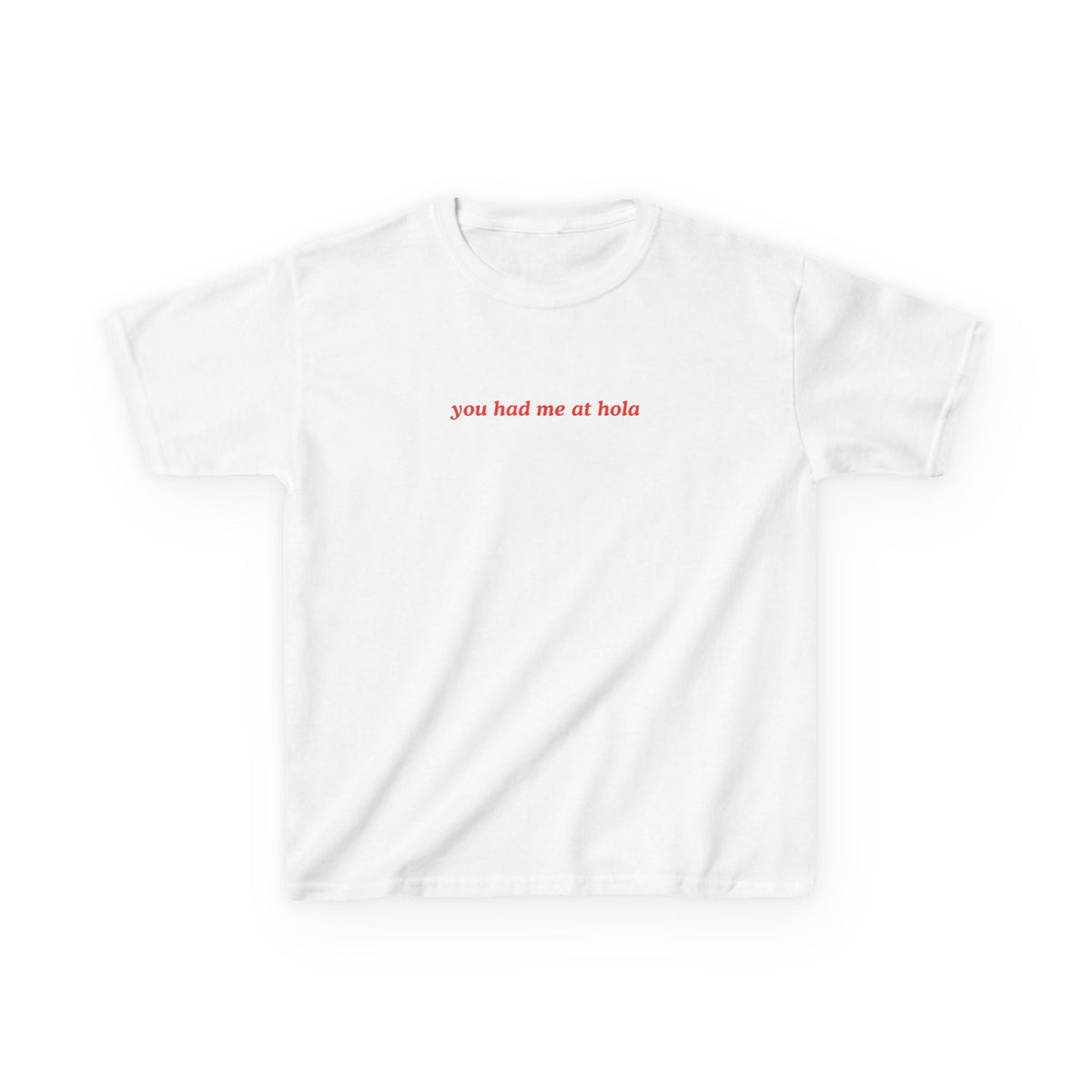 You Had Me At Hola Baby Tee — dettaglio