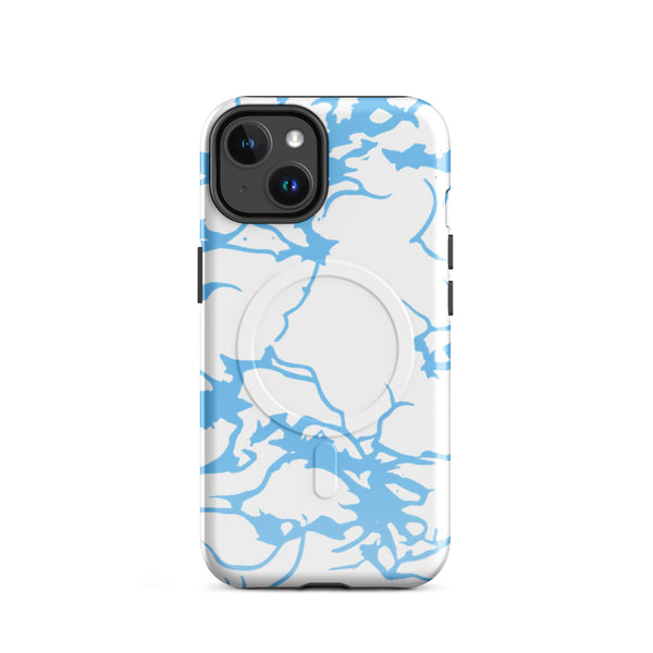 iPhone Artic Blue Camo MagSafe Case — vista frontale