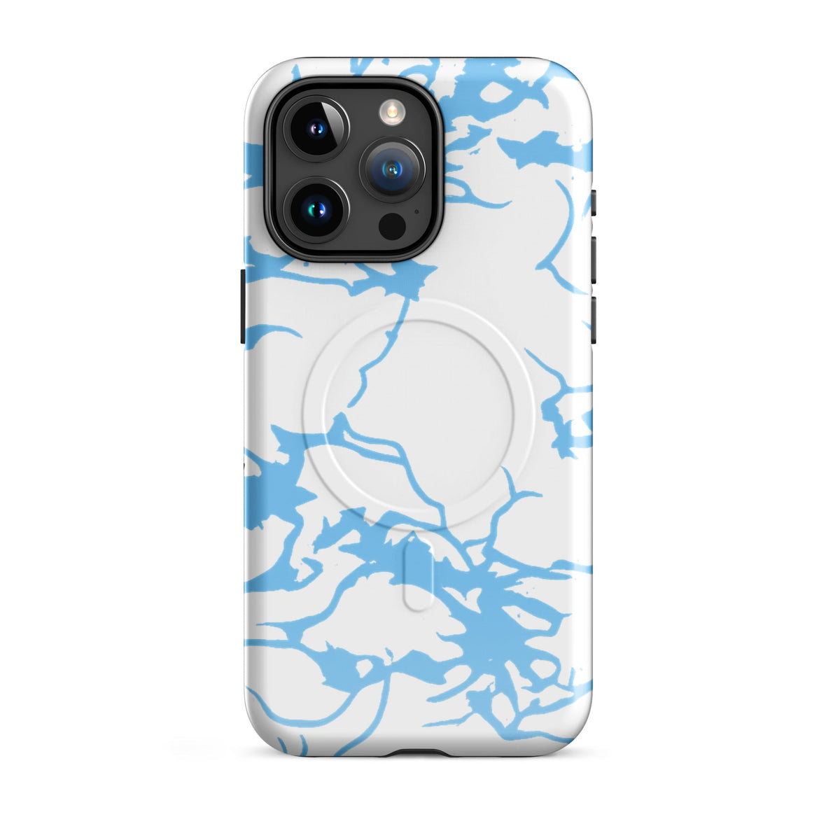 iPhone Artic Blue Camo MagSafe Case — dettaglio del tessuto
