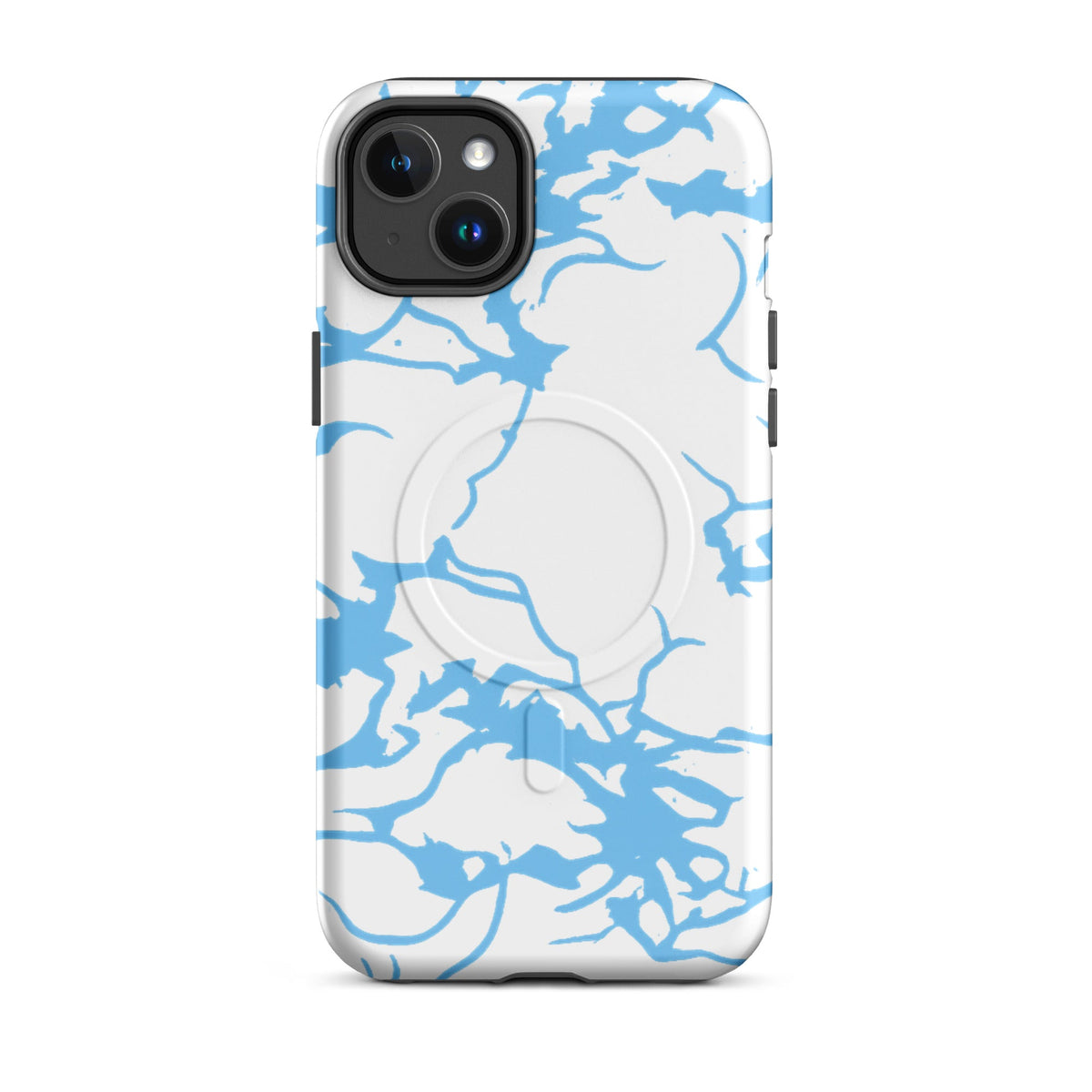 iPhone Artic Blue Camo MagSafe Case — dettaglio della stampa