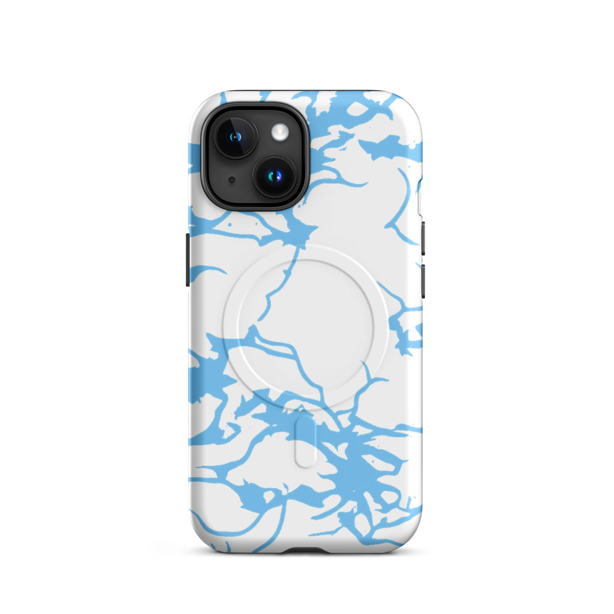 iPhone Artic Blue Camo MagSafe Case — vista posteriore