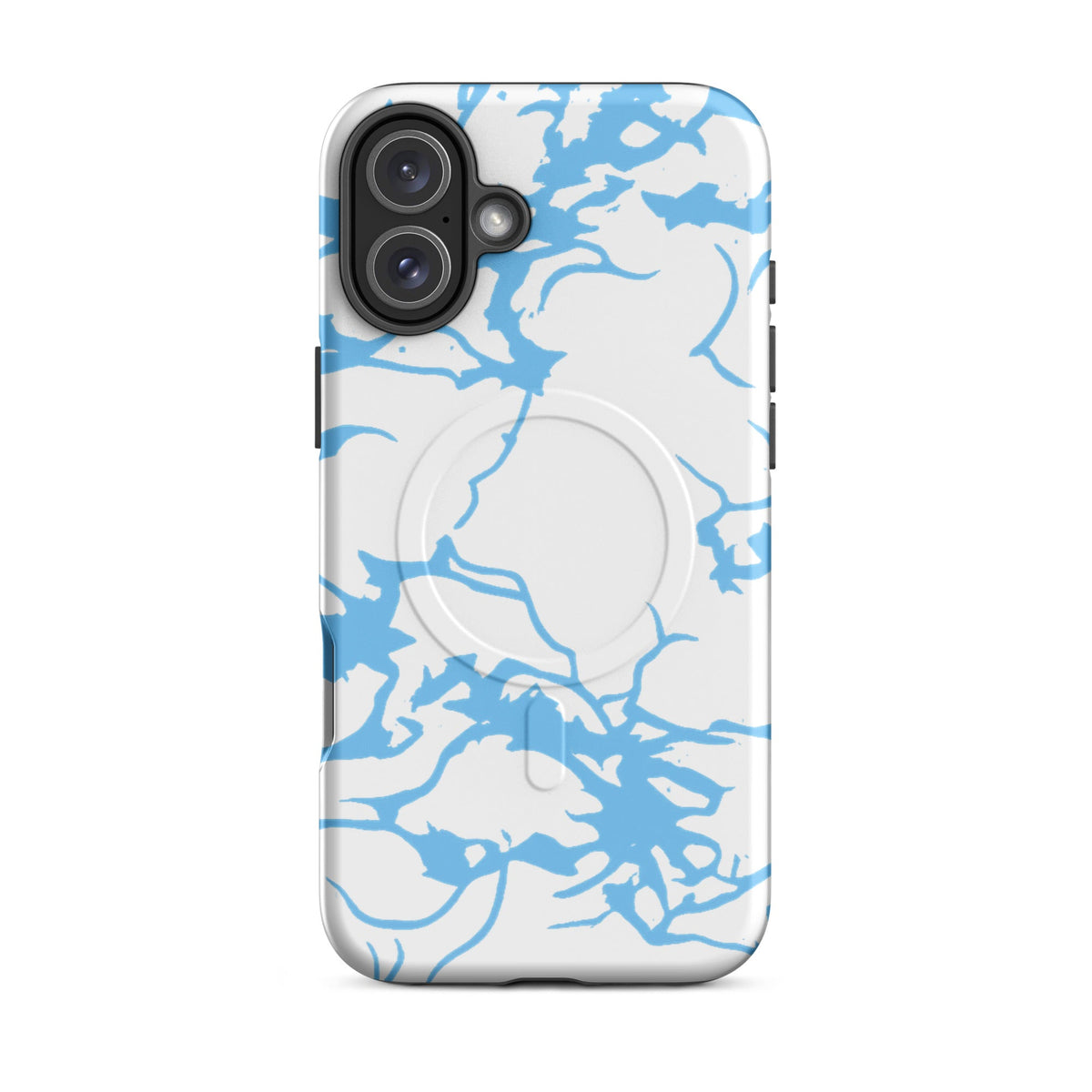 iPhone Artic Blue Camo MagSafe Case — dettaglio della stampa
